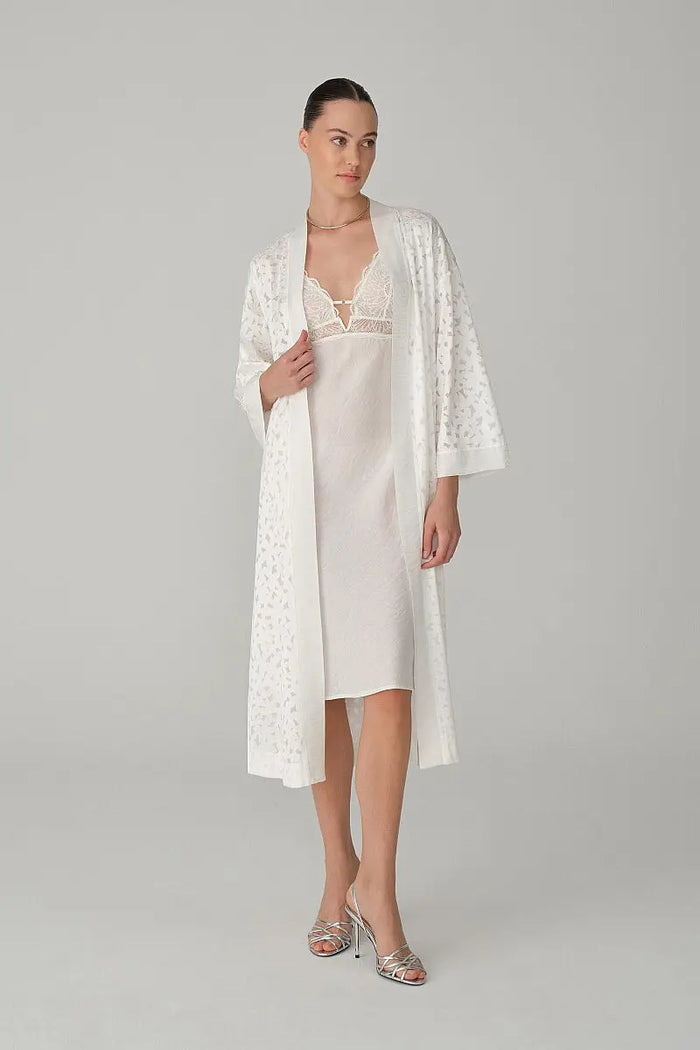 LILY vegan silk-satin 6-piece bridal set – Ivory (1)