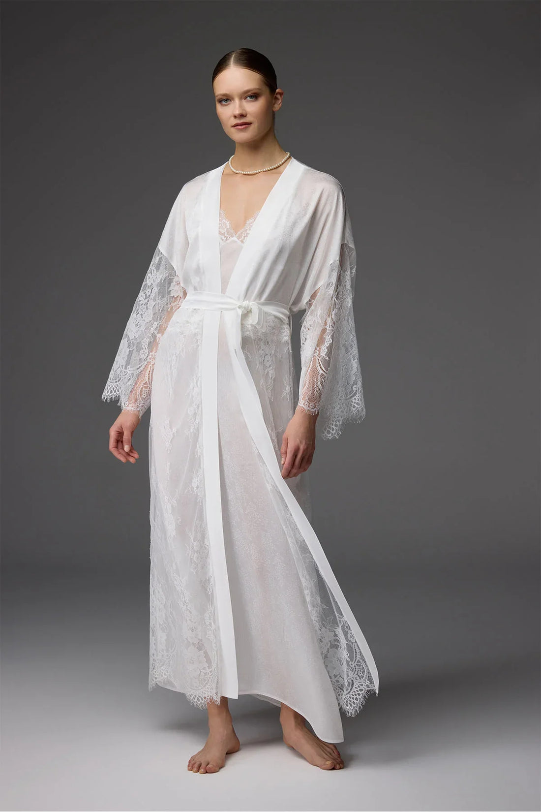 Belle Bonjour lace jacquard bridal lingerie set