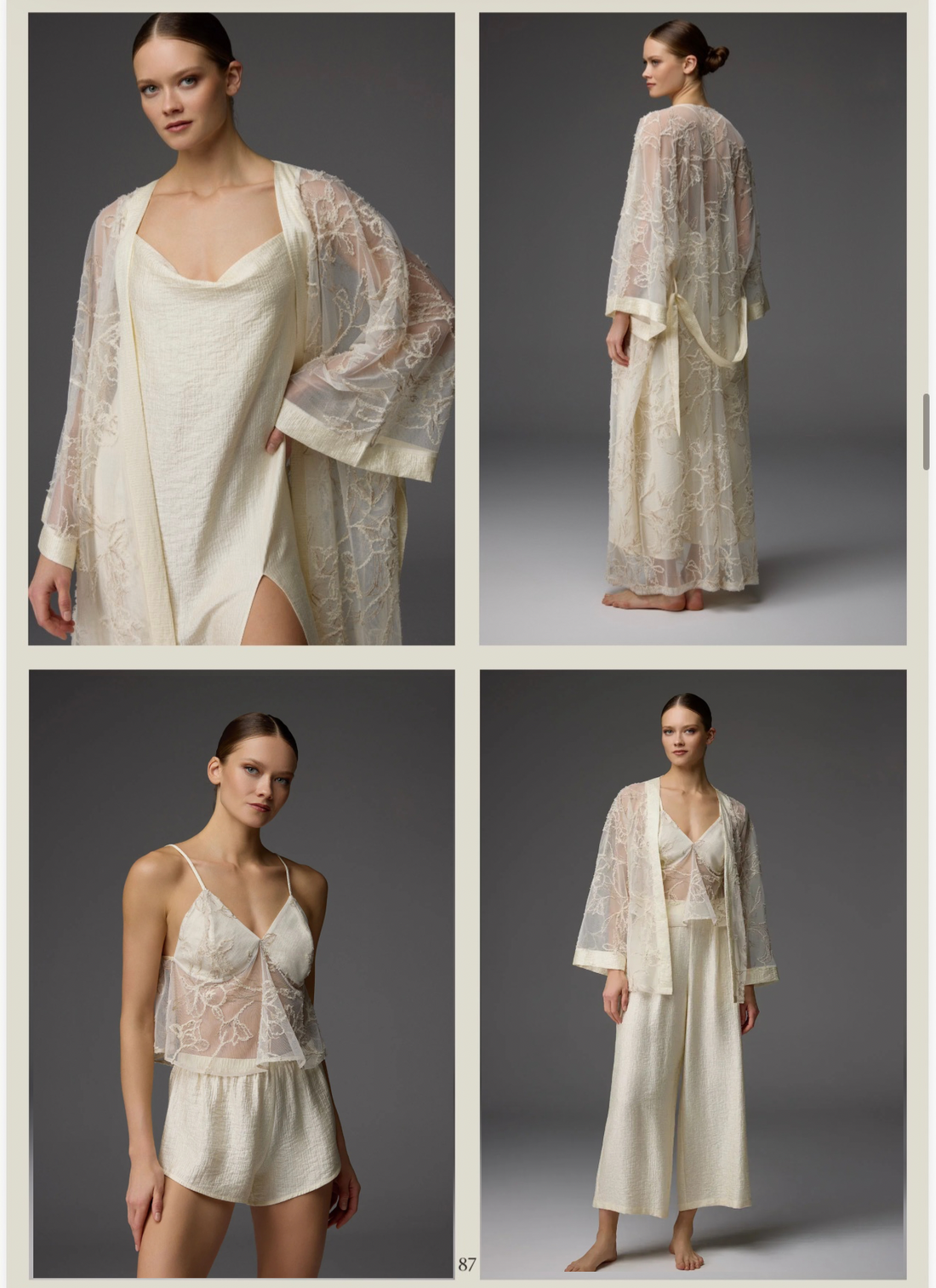 Belle Bonjour luxury nightwear gift collection of three sets