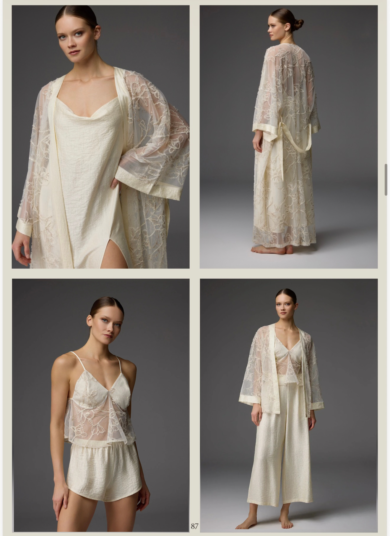 Belle Bonjour luxury nightwear gift collection of three sets
