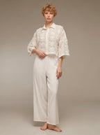 The Ivory Kimono Collection 1634 — six-piece wedding set, full view · Belle Bonjour UAE