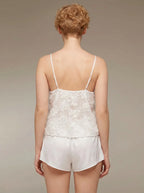 Ivory camisole and shorts back — 1634-S · Belle Bonjour UAE