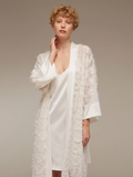 Ivory kimono robe detail — 1634-N · Belle Bonjour UAE