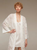 Ivory kimono robe open — 1634-N · Belle Bonjour UAE