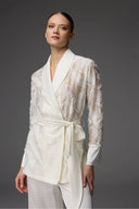 Ivory Tencel Bridal Set BM-1831 – Full Piece Flat Lay | Belle Bonjour UAE