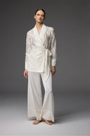 Ivory Tencel Bridal Set BM-1831 – Robe and Nightgown Styling | Belle Bonjour UAE