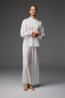 Floral Lace Jacquard Bridal Set BM-1833 – Lace Hem Detail | Belle Bonjour UAE