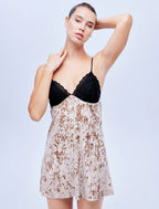 Floral Viscose Nightgown and Robe 1610 – Styling and Drape View | Belle Bonjour UAE