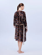 Floral Viscose Nightgown and Robe 1610 – Fabric Print Detail | Belle Bonjour UAE