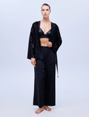 Noir All-Black 3-Piece Luxury Nightwear Set 1621 – Bold Statement Loungewear | Belle Bonjour UAE