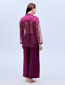 Plum Bridal Set 1635 – Robe Styling View | Belle Bonjour UAE