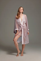Blush Satin 7-Piece Bridal Set 1424 – Feminine Honeymoon Lingerie | Belle Bonjour UAE
