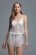 7 PCS BRIDAL SET - 1424 White - Belle Bonjour