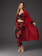 Floral Print 3-Piece Set — 4004 LAROW · Red