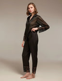 Noir 8-Piece Bridal Set 1355 – Robe Close-Up | Belle Bonjour UAE