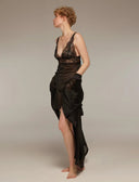 Noir 8-Piece Bridal Set 1355 – Satin Fabric Detail | Belle Bonjour UAE