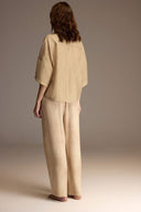 BM-1912 – Beige Tencel Knit Lounge Set (2-Piece)