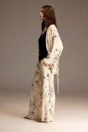 BM-1954 – Ivory Jacquard Viscose Robe Set (3-Piece)