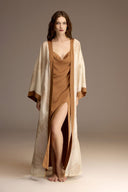 BM-1959 – Caramel Embroidered Tulle Bridal Set (6-Piece)