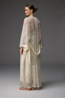 Noir Lace Robe BM-1824 – Draped Nightgown Detail | Belle Bonjour UAE