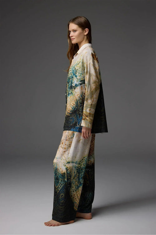 BM-1835 Viscose Pajama Set — front view | Belle Bonjour