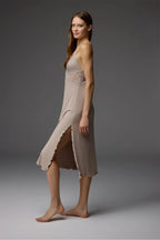 BM-1844 Nightgown & Robe Set — detail view | Belle Bonjour