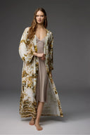 Lace-Trim Nightgown & Robe Set BM-1844 | Belle Bonjour UAE