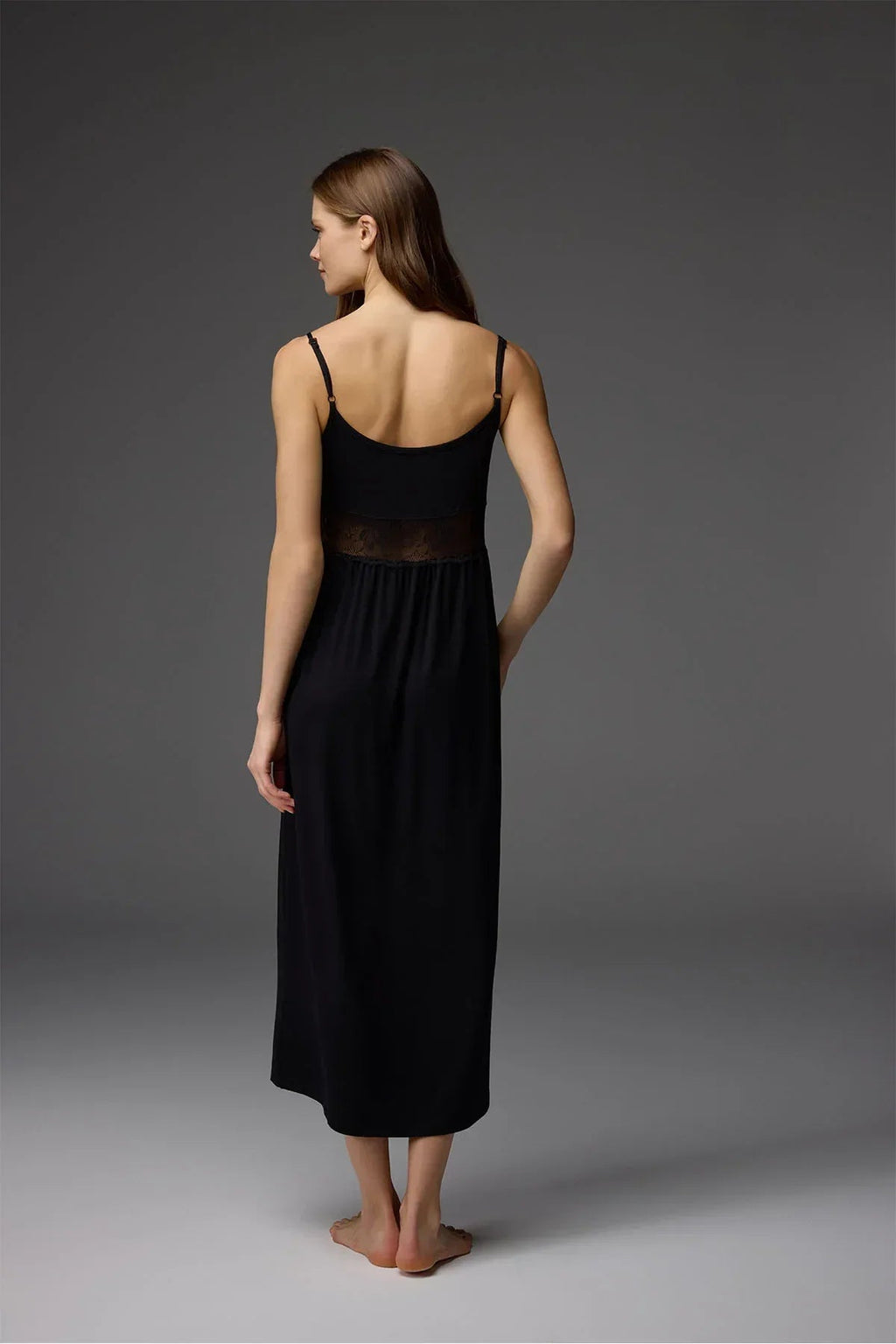 BM-1840 Nightgown & Robe Set — detail | Belle Bonjour