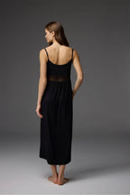 BM-1840 Nightgown & Robe Set — detail | Belle Bonjour