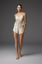 BM-1826 – Lace-Up Back Bustier & Mini Shorts Set