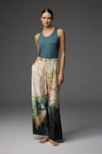 BM-1834 Viscose Robe, Bustier & Trousers — detail | Belle Bonjour