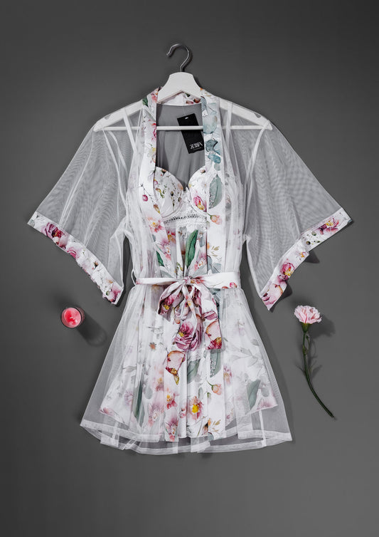 FLORAL ROBE SET 6082