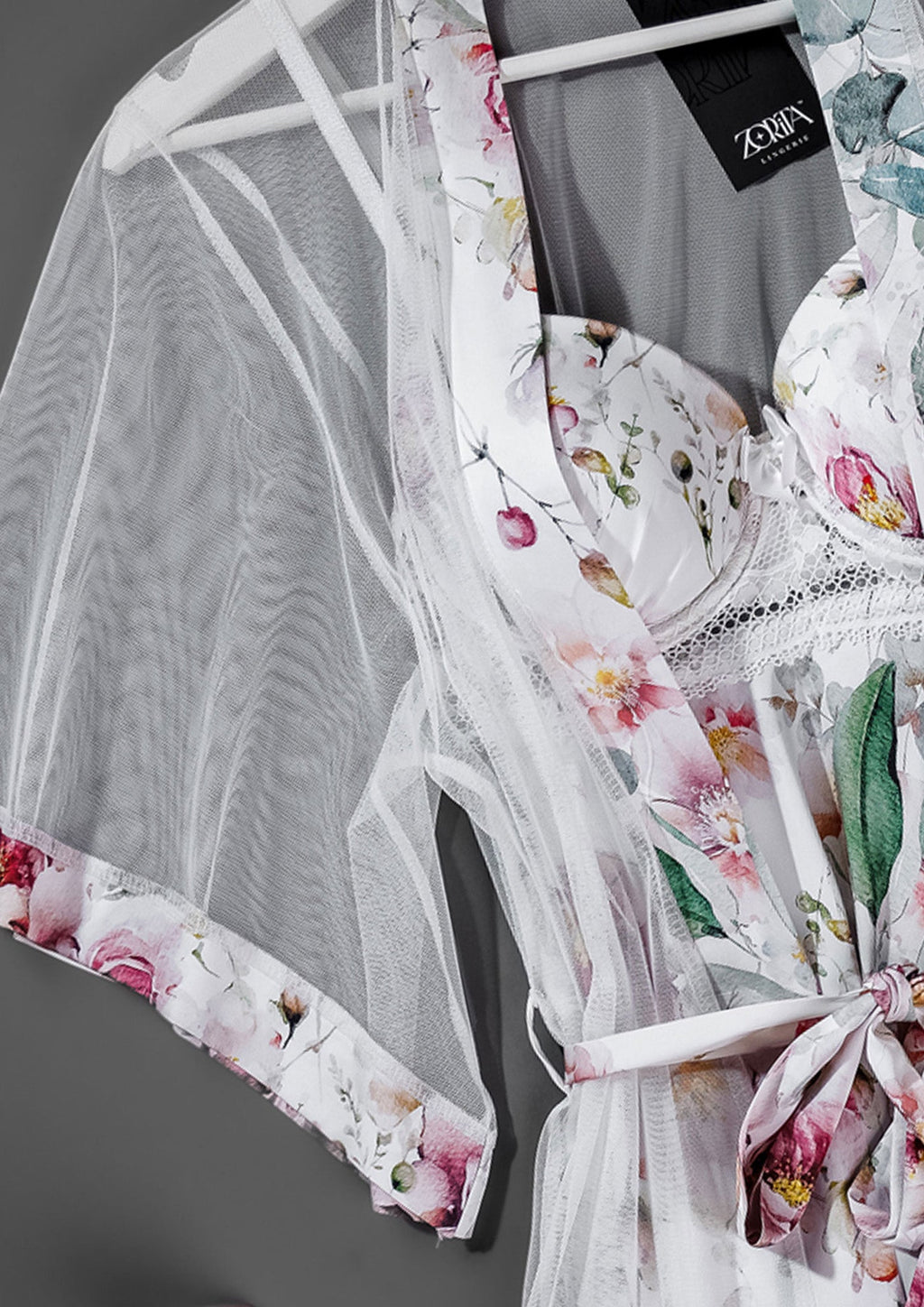 FLORAL ROBE SET 6082