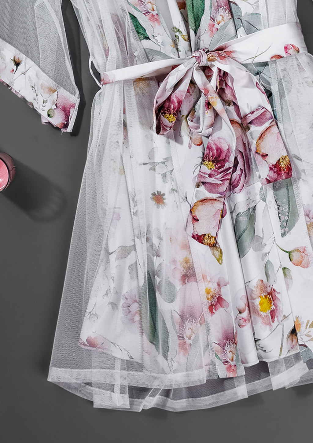 FLORAL ROBE SET 6082