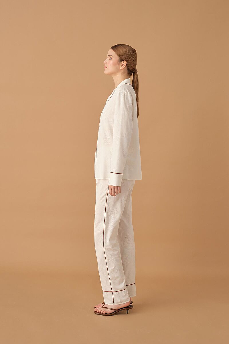 KYLIE printed viscose pyjama set – Ivory (4)
