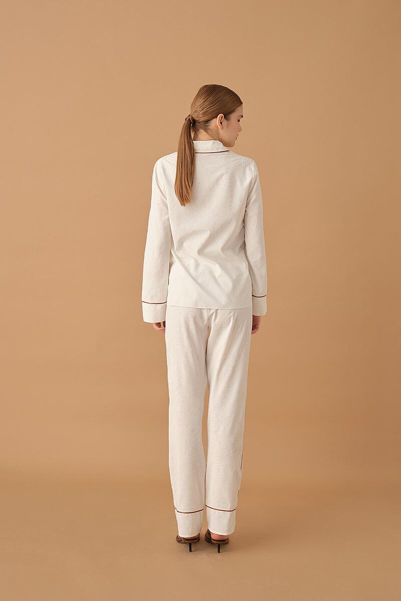 KYLIE printed viscose pyjama set – Ivory (8)