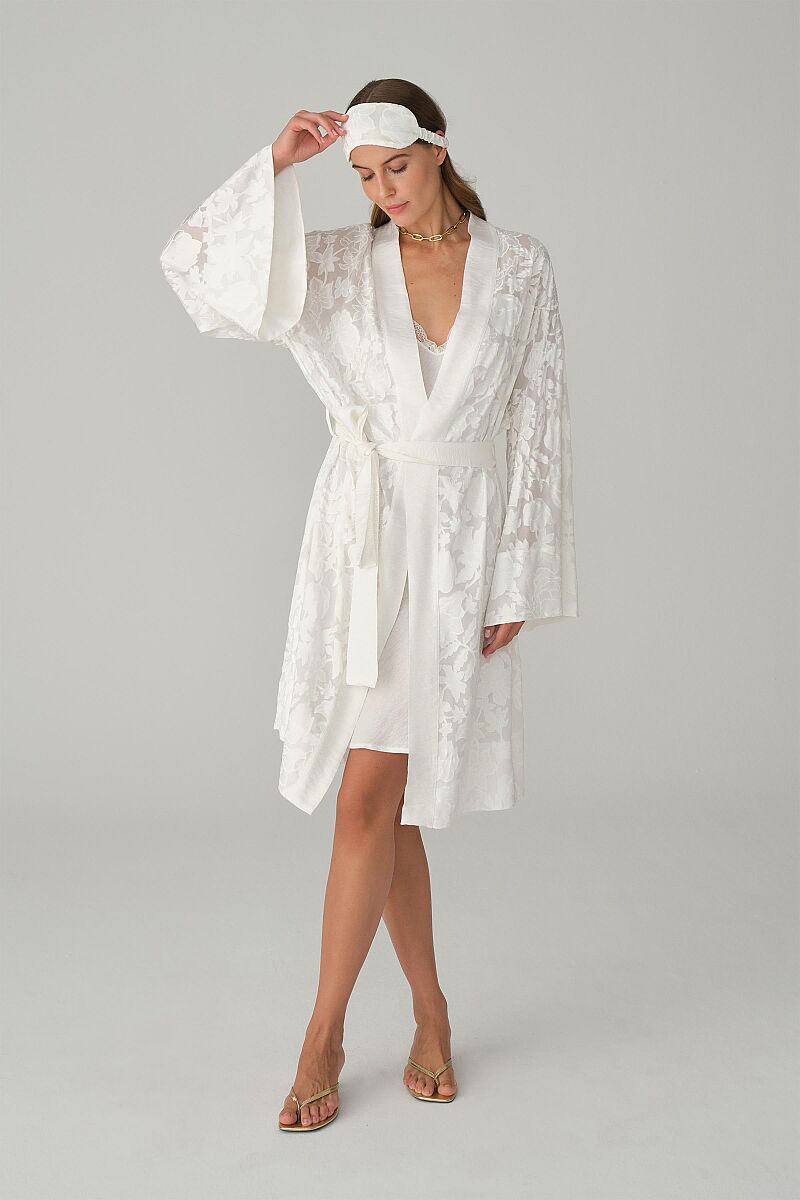CARMEN vegan silk-satin 4-piece bridal set – Ivory (1)