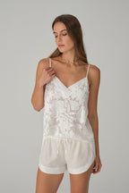 CARMEN vegan silk-satin 4-piece bridal set – Ivory (6)