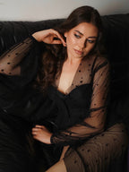 Black pearl robe full