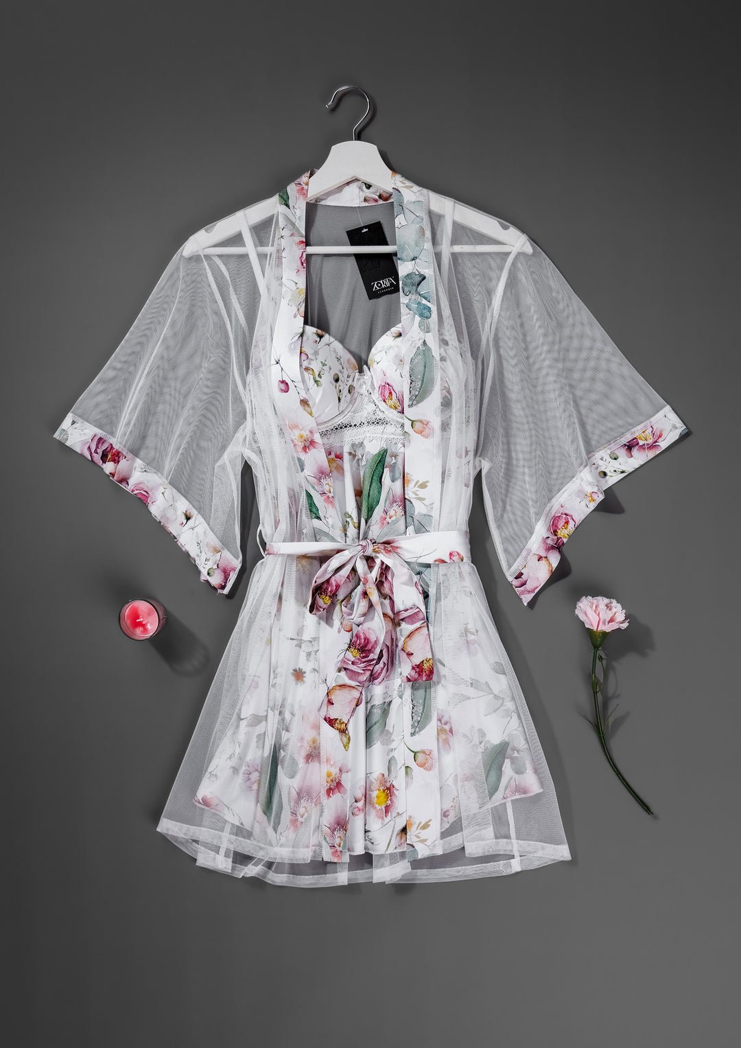 FLORAL ROBE SET 6082 - Belle Bonjour