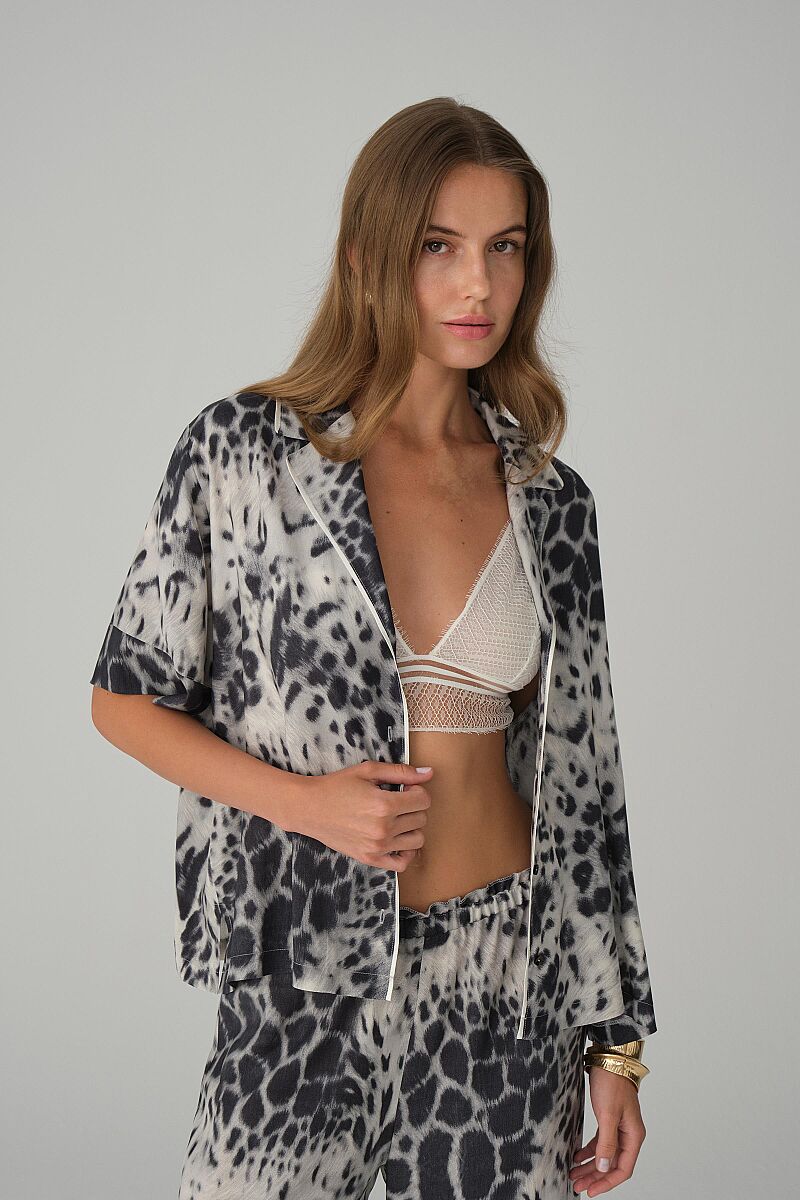 LEA bralette vegan silk pyjama set – Ivory (2)