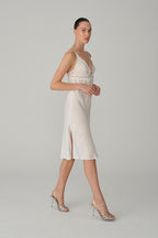 LILY vegan silk-satin 6-piece bridal set – Ivory (4)