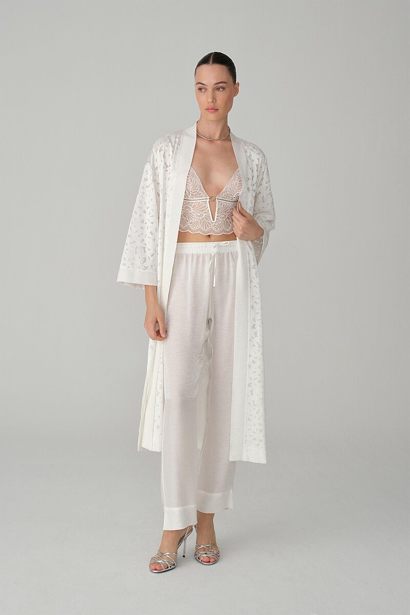 LILY vegan silk-satin 6-piece bridal set – Ivory (6)