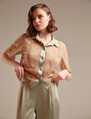 Sand Cotton-Blend Pajama Set 1319 – Breathable Luxury Nightwear | Belle Bonjour UAE