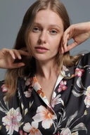 Floral Lycra-Satin Pajama 1415 – Styling and Fit View | Belle Bonjour UAE