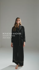 Charbon — Jacquard Robe & Trousers · Noir