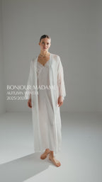 BM-1833 – Lace Detailed Jacquard 6-Piece Bridal Set