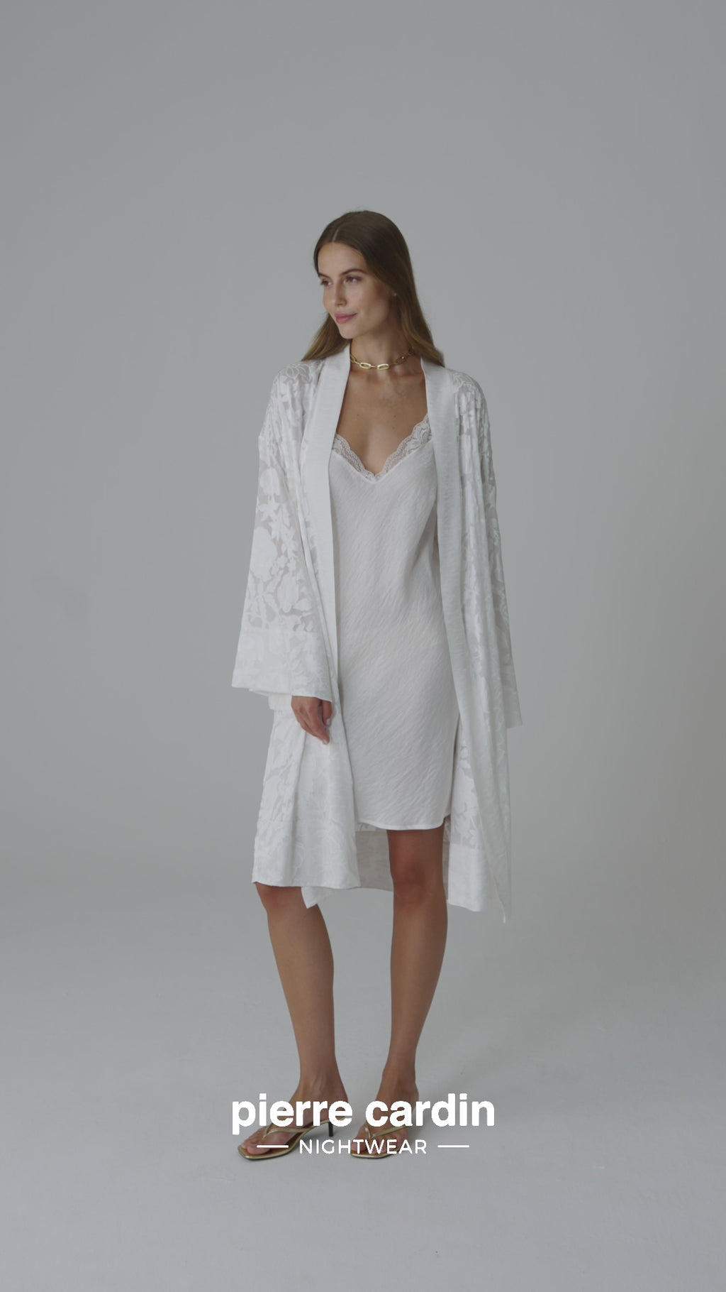 CARMEN — 4-Piece Vegan Silk Satin Bridal Set · Ivory