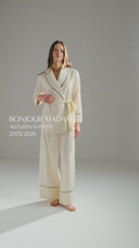Charbon — Jacquard Robe & Trousers · Noir