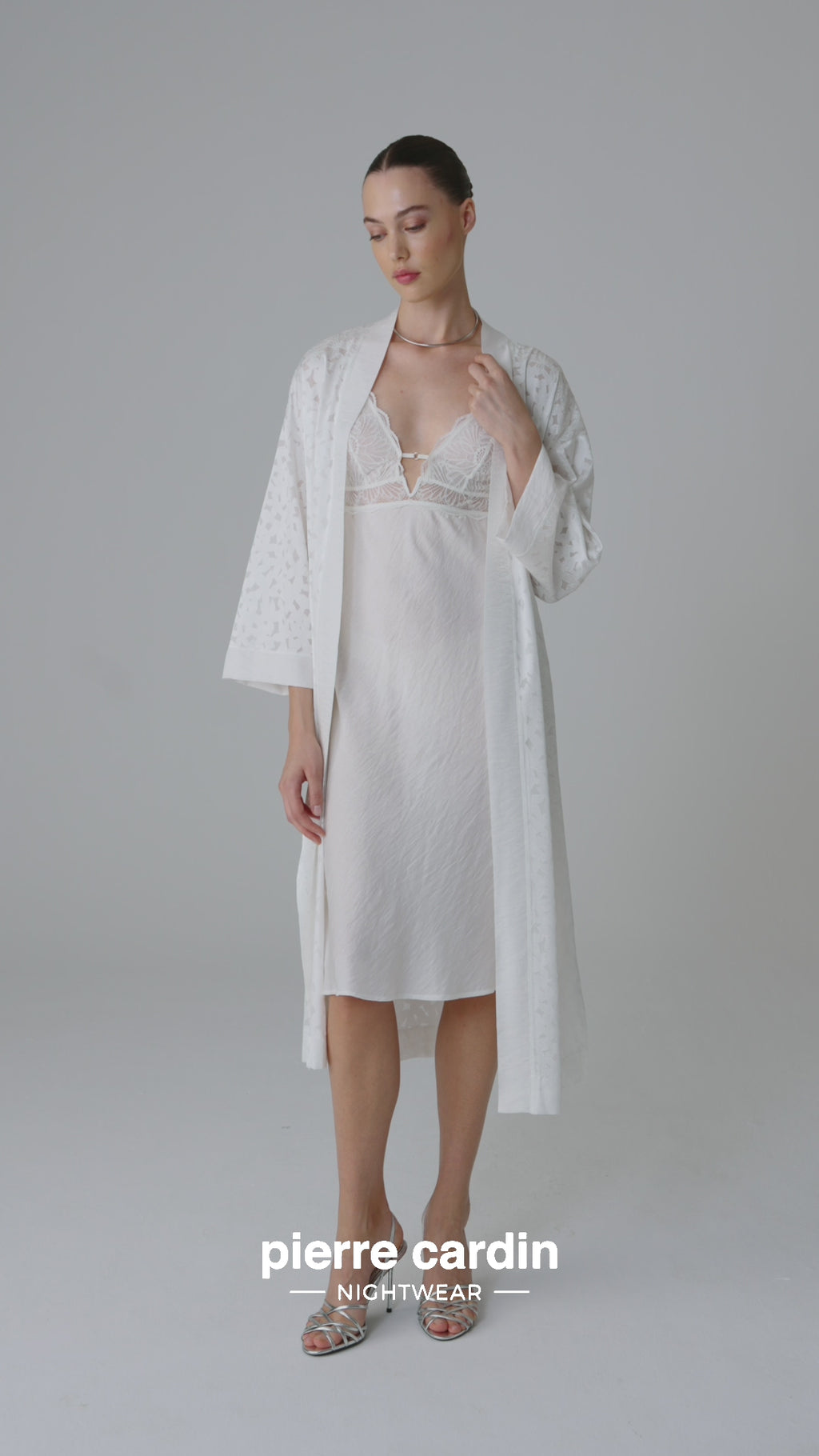 LILY — 6-Piece Vegan Silk Satin Bridal Set · Ivory